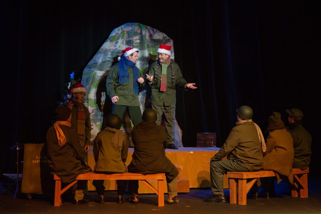 White Christmas - Bob and Phil perform for the troops.